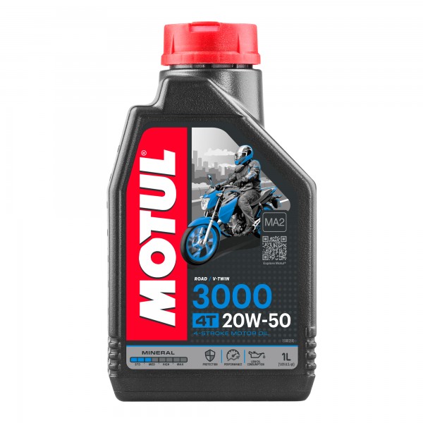 MOTUL Motul Mineral Oil 3000 20W50 4T 1 Litre